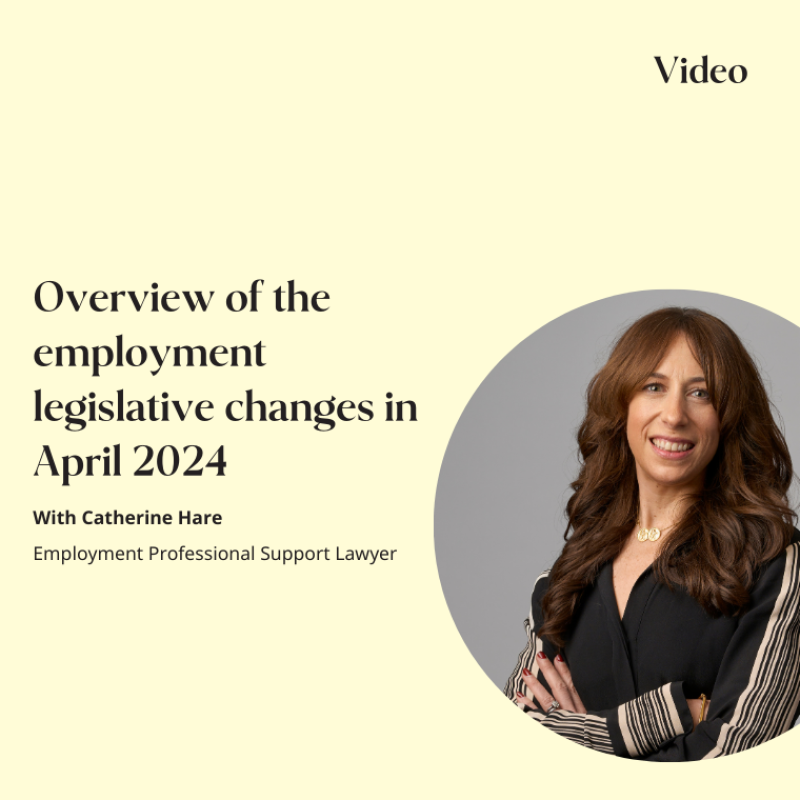 Overview of the employment legislative changes in April 2024