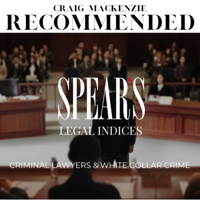 Craig Mackenzie Recommended Lawyer Spears Legal Indices