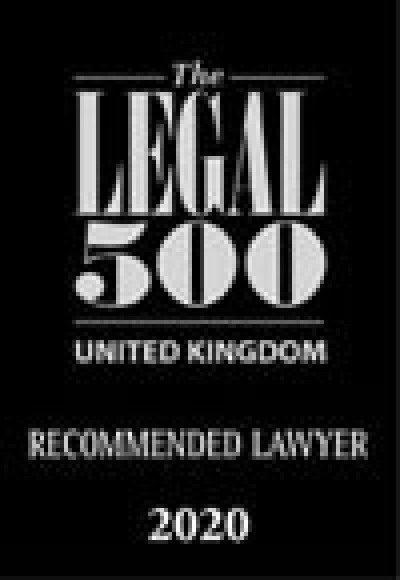 Legal 500 Recommended Lawyer 2020 logo
